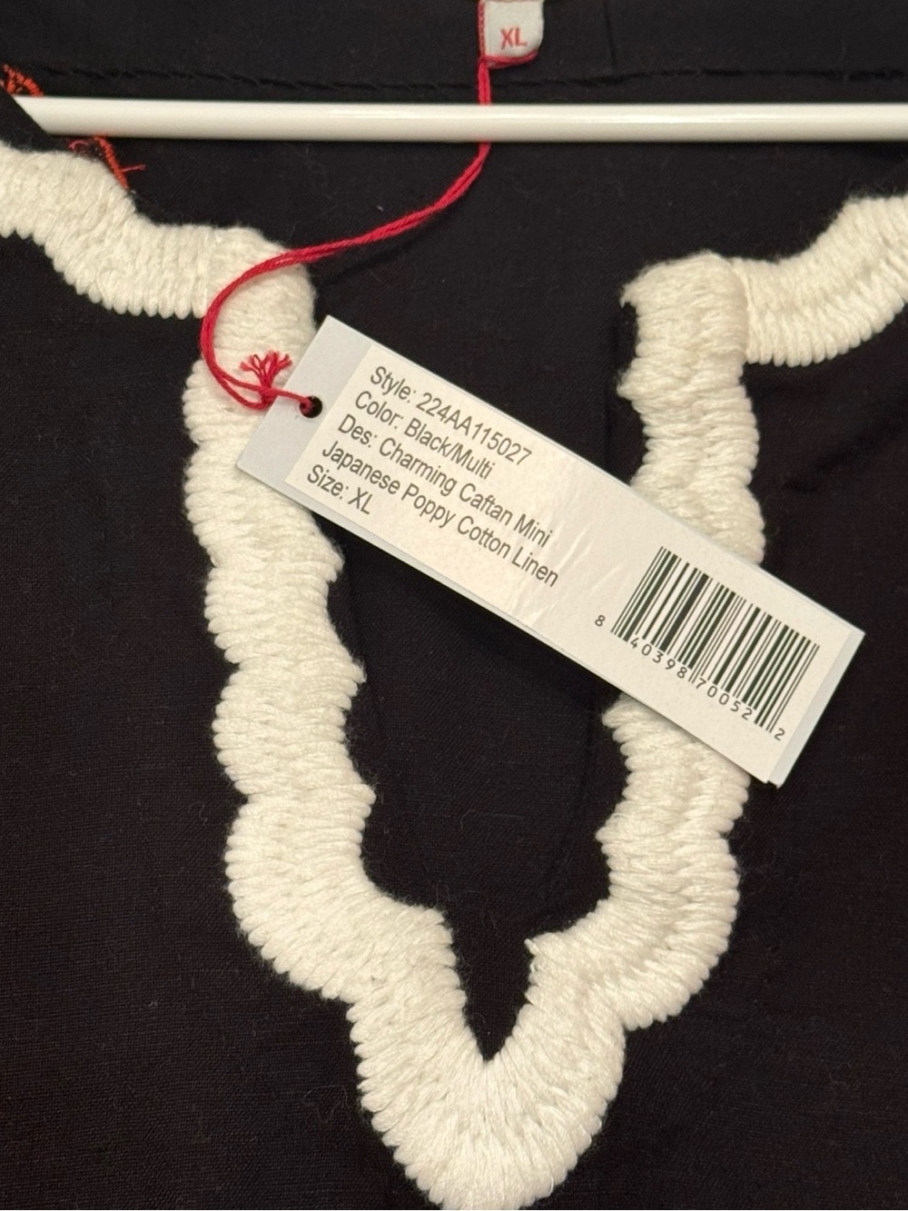 FRANCES VALENTINE NWT Mini Poppy Print Caftan XL - Picture 7 of 8